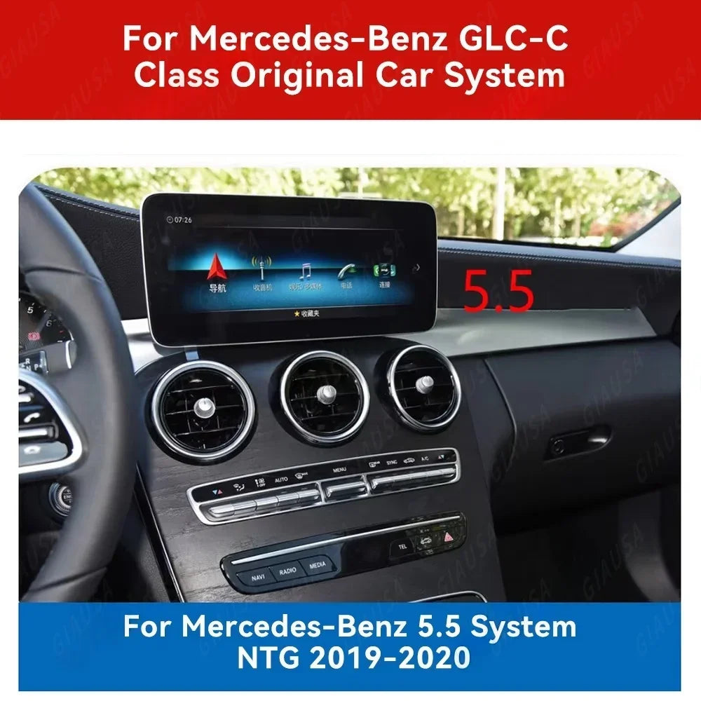 2025 Upgrade 12.1"Vertical Screen Android Auto Car Radio For Mercedes-Benz C Class GLC NTG5.0/5.5/6.0 2015-2022 Carplay GPS Navi