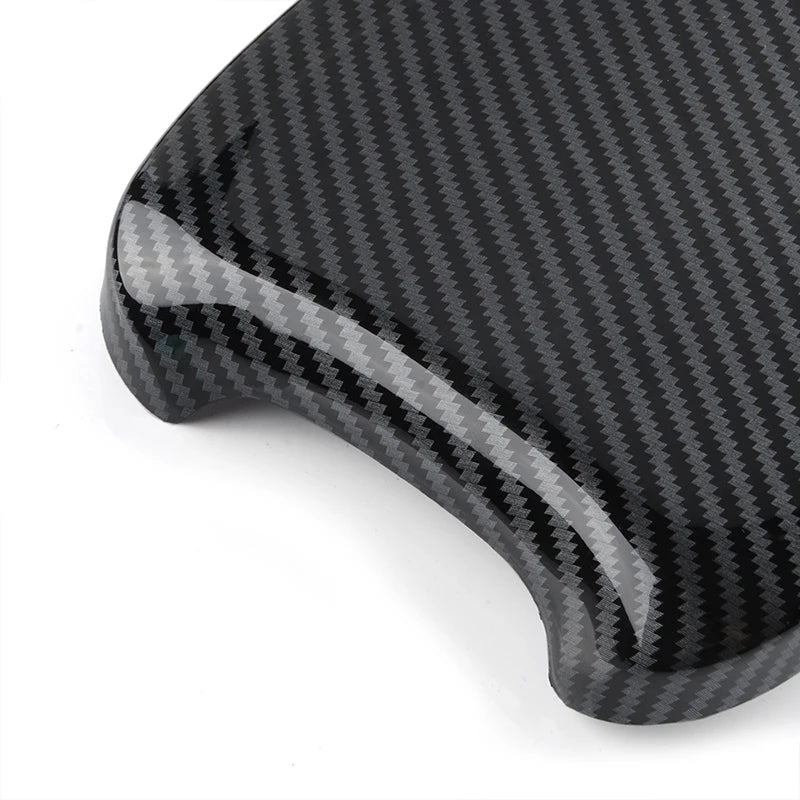 3Pcs Rhyming Car Interior Central Armrest Box Panel Protective Cover Carbon Fiber Accessories Fit For Honda Civic 10th 2016-2021