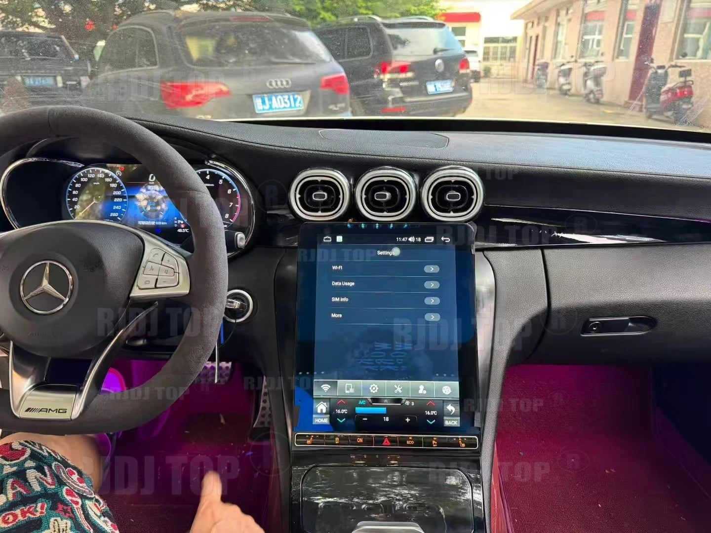 2025 Upgrade 12.1"Vertical Screen Android Auto Car Radio For Mercedes-Benz C Class GLC NTG5.0/5.5/6.0 2015-2022 Carplay GPS Navi