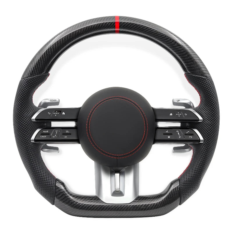 Carbon Fiber Steering Wheel for Mercedes Benz AMG W205 W213 W222 W204 W212 W221 S500 E63 S63 C63 G63 E300 E220d A B C D E class