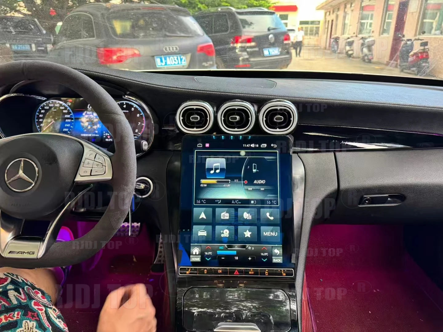2025 Upgrade 12.1"Vertical Screen Android Auto Car Radio For Mercedes-Benz C Class GLC NTG5.0/5.5/6.0 2015-2022 Carplay GPS Navi
