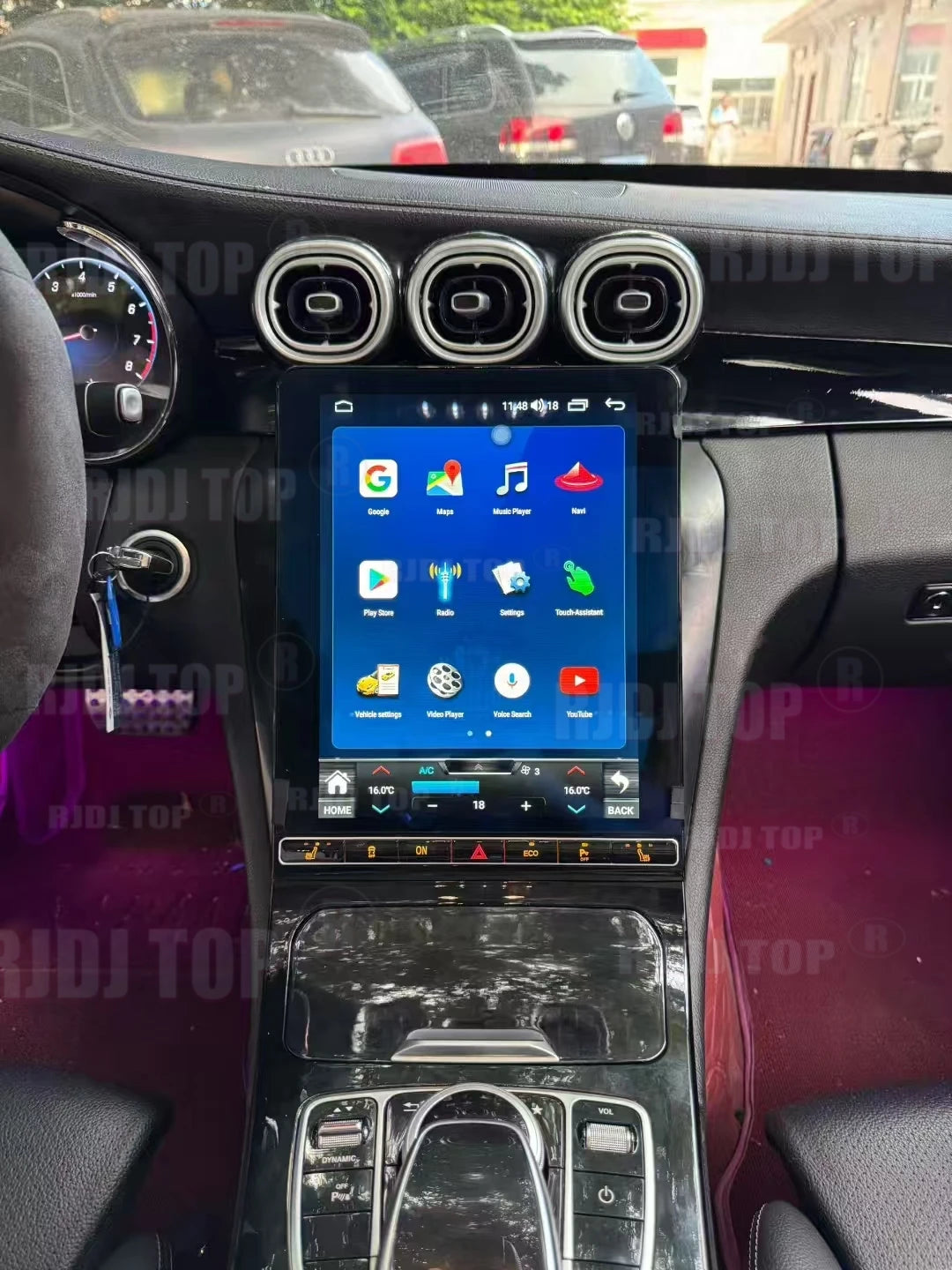 2025 Upgrade 12.1"Vertical Screen Android Auto Car Radio For Mercedes-Benz C Class GLC NTG5.0/5.5/6.0 2015-2022 Carplay GPS Navi