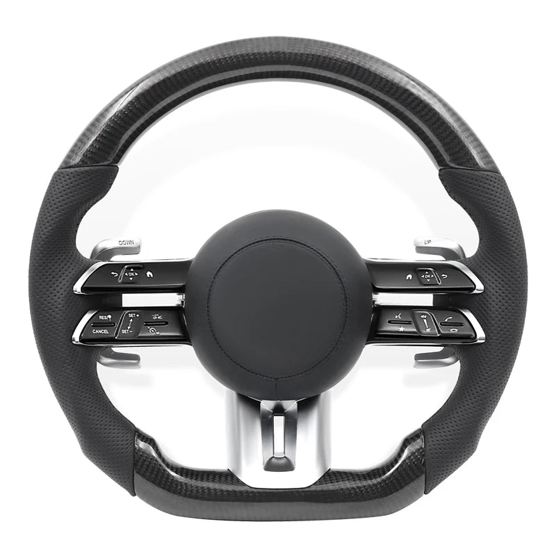 Carbon Fiber Steering Wheel for Mercedes Benz AMG W205 W213 W222 W204 W212 W221 S500 E63 S63 C63 G63 E300 E220d A B C D E class