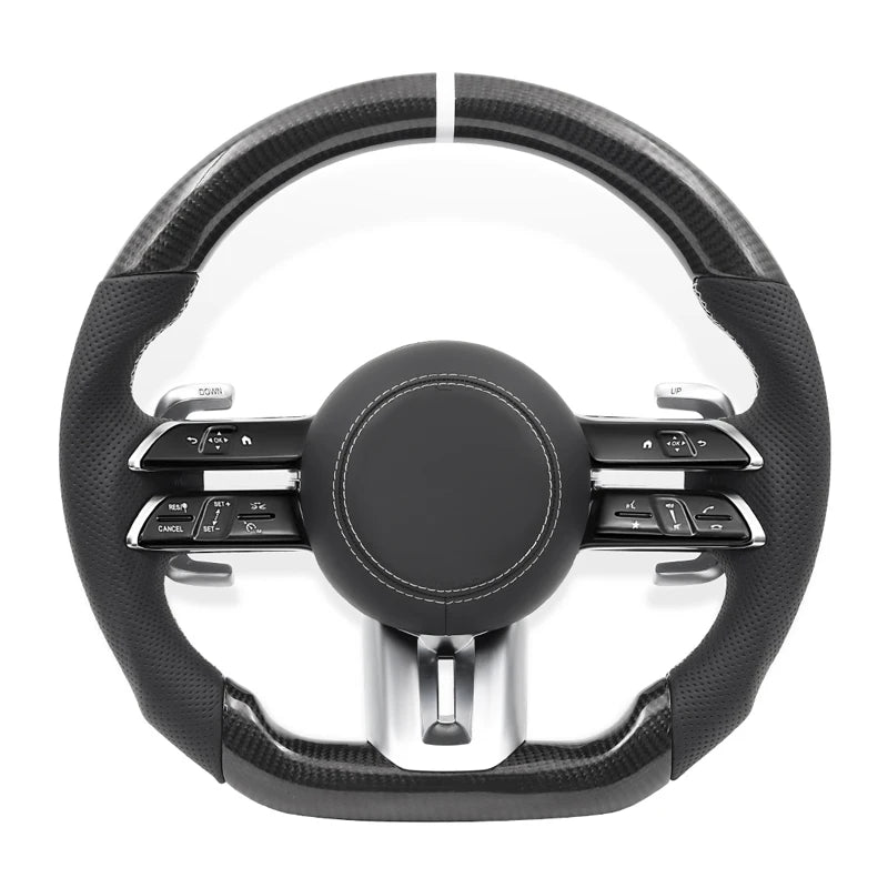 Carbon Fiber Steering Wheel for Mercedes Benz AMG W205 W213 W222 W204 W212 W221 S500 E63 S63 C63 G63 E300 E220d A B C D E class