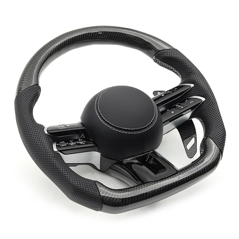 Carbon Fiber Steering Wheel for Mercedes Benz AMG W205 W213 W222 W204 W212 W221 S500 E63 S63 C63 G63 E300 E220d A B C D E class