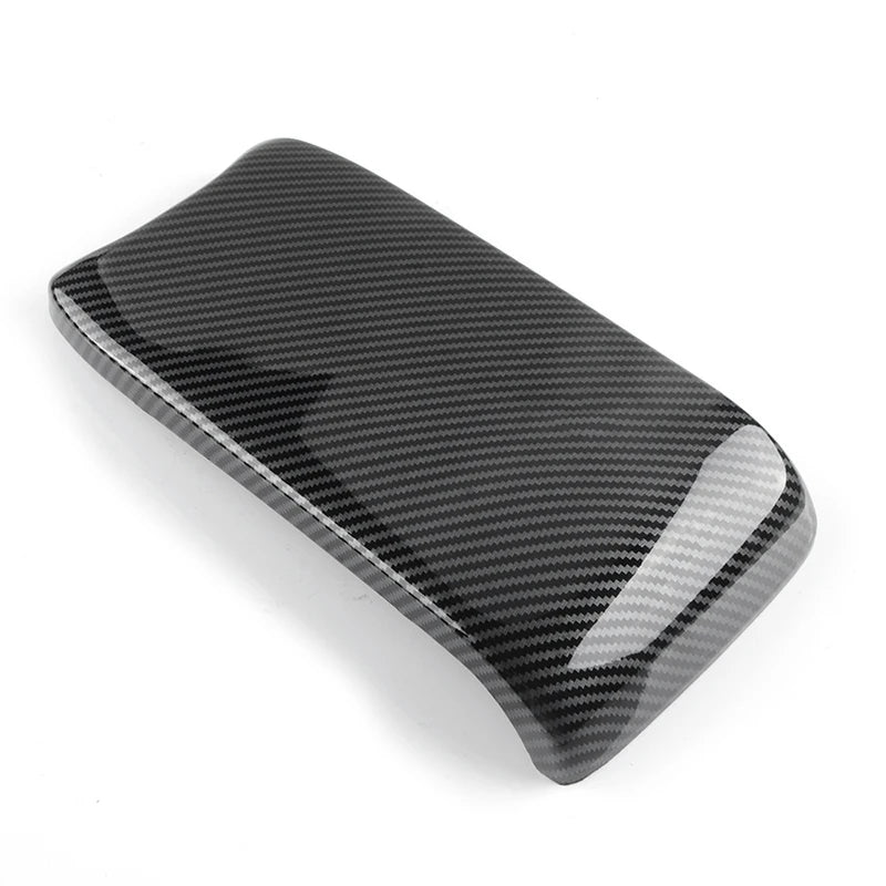 3Pcs Rhyming Car Interior Central Armrest Box Panel Protective Cover Carbon Fiber Accessories Fit For Honda Civic 10th 2016-2021