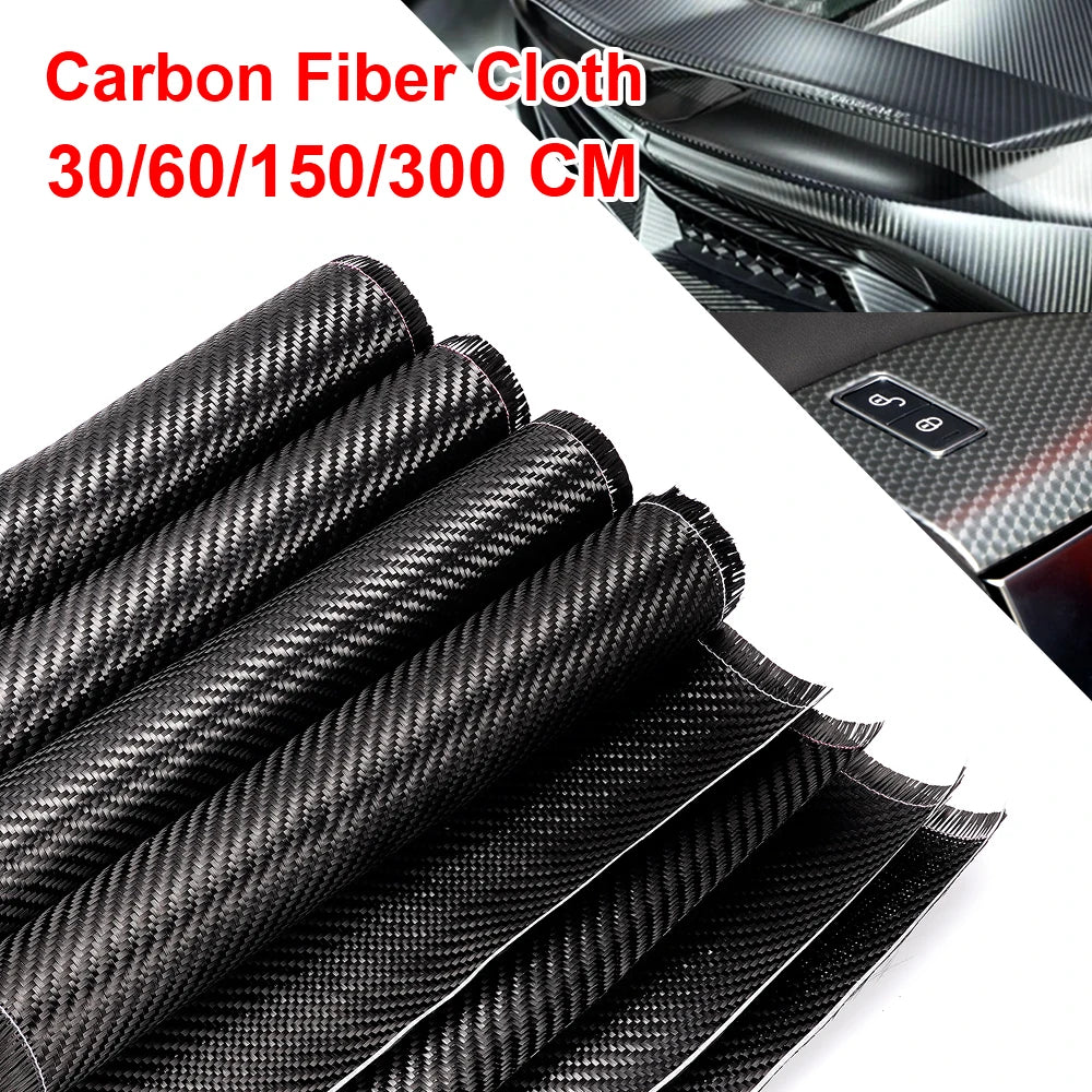 3K 200G Twill Carbon Fiber Cloth 30cm Width High Strength Fabric For Car Modification DIY Industrial Reinforcement