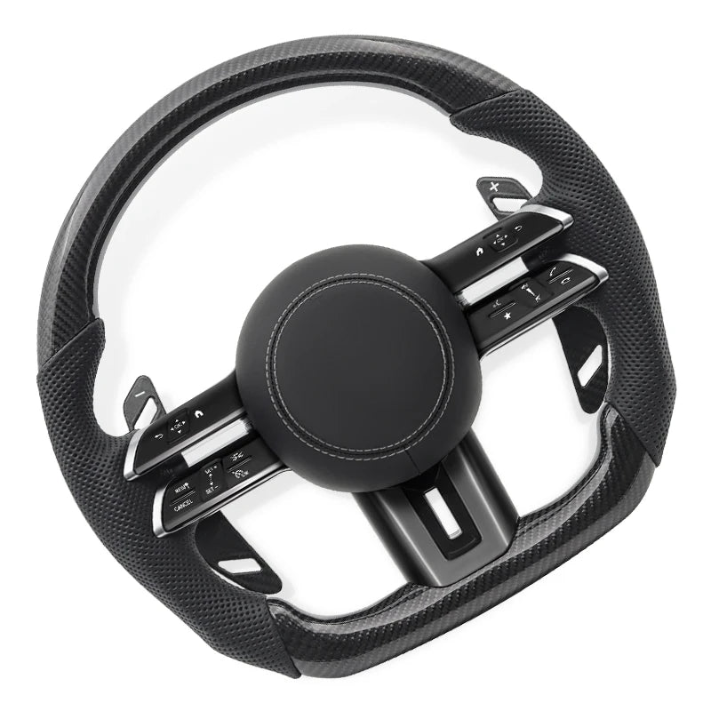 Carbon Fiber Steering Wheel for Mercedes Benz AMG W205 W213 W222 W204 W212 W221 S500 E63 S63 C63 G63 E300 E220d A B C D E class