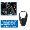 For BMW M3 F80 M4 F82 2014 2015 2016 2017 2018 Gear Shift Knob Panel Real Hard Carbon Fiber Sticker Car Interior Accessories