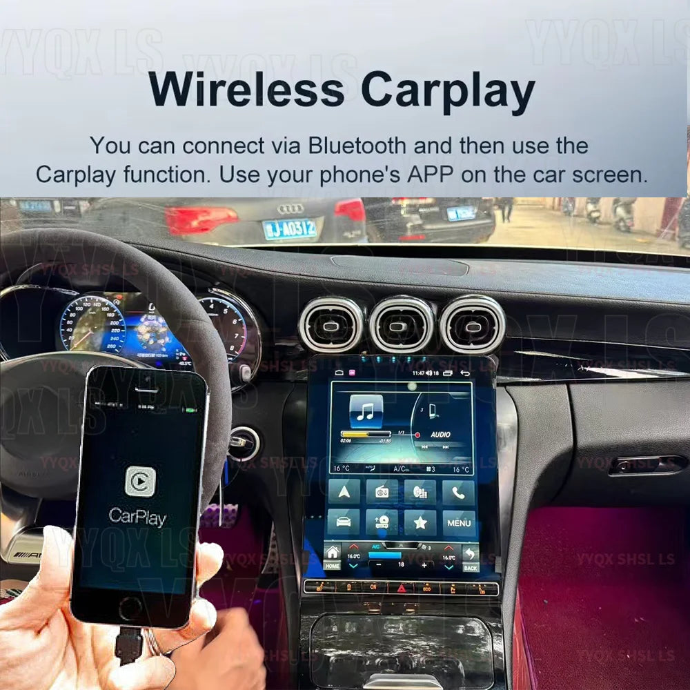 New Android For Mercedes Benz C Class W205 GLC X253 2015-2022 NTG5 5.5 6.0 Car GPS Navigation Multimedia Player Carplay auto