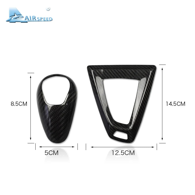 For BMW M3 F80 M4 F82 2014 2015 2016 2017 2018 Gear Shift Knob Panel Real Hard Carbon Fiber Sticker Car Interior Accessories