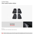 For Tesla Model Y 2019-2025 Juniper Model 3 Highland 2024 Carbon Fiber Car Interior Door Switch Button Trim Stickers Accessories